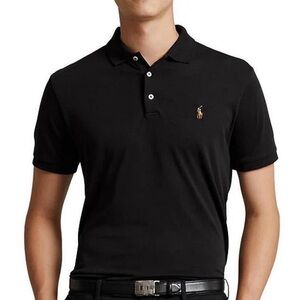 Ralph Lauren Black Polo Shirt for Men, size L